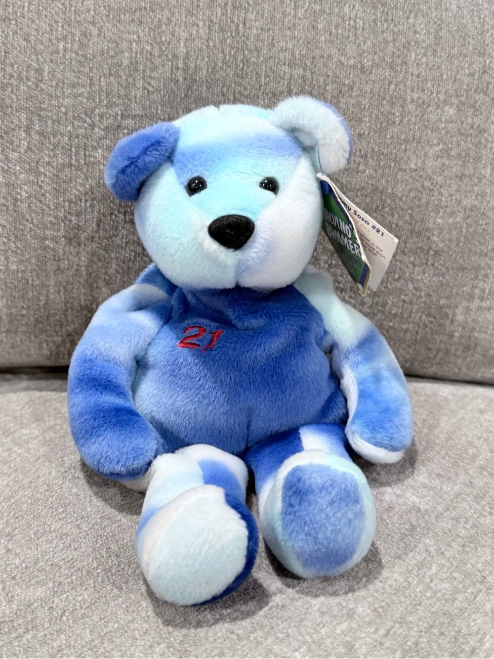 Salvino's Bammers Sammy Sosa #21 Opening Day 1999 Blue Bear w/ Tags